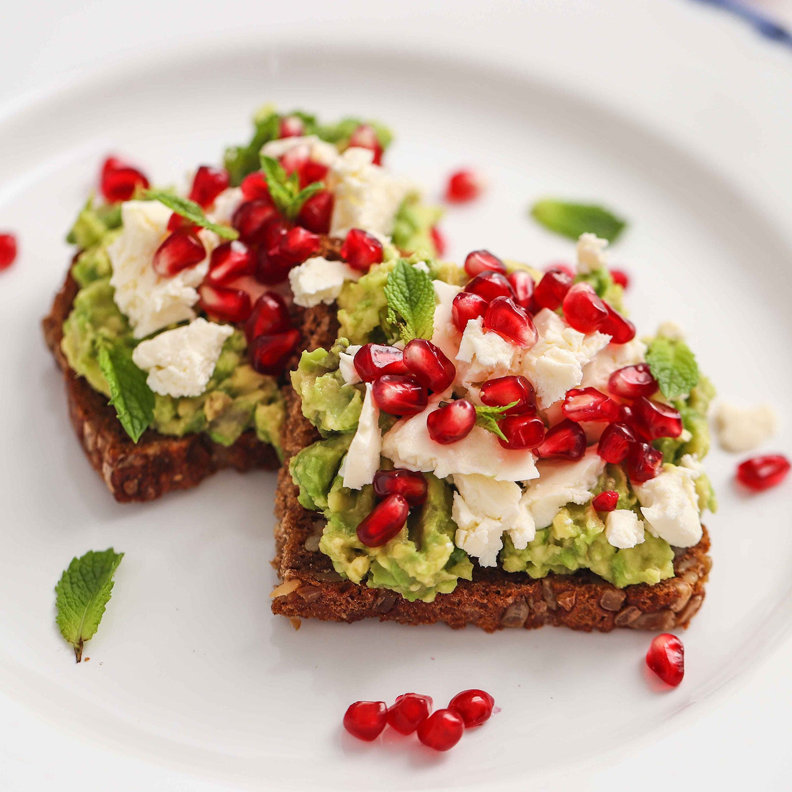 Avocado, Feta & Pomegranate Toast
