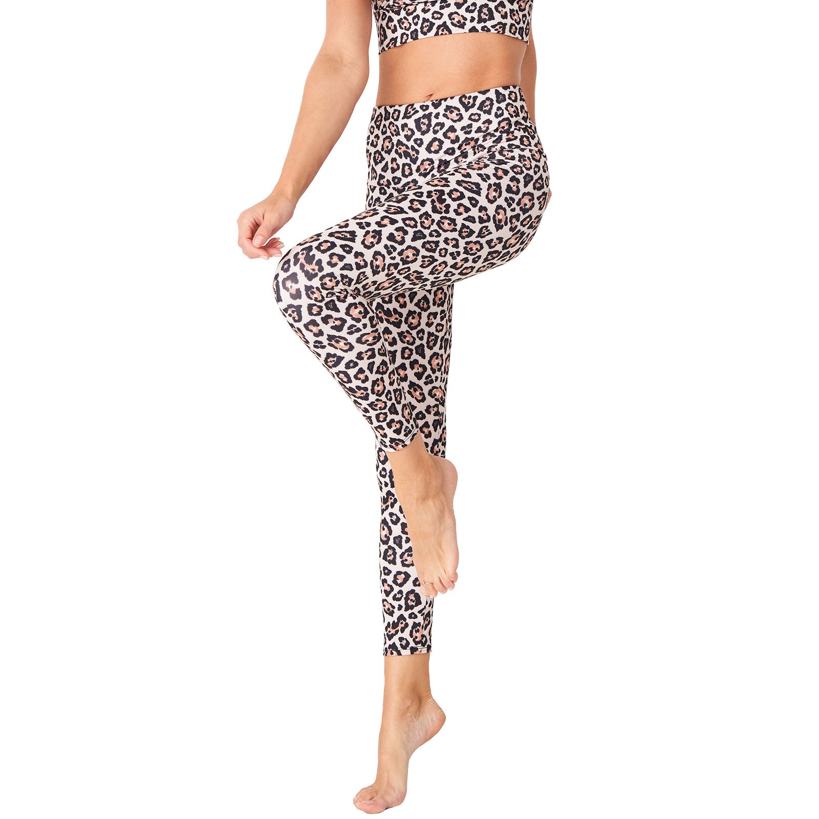 Gold Cheetah Hi Rise Leggings